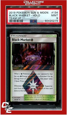 Team Up 134 Black Market Holo PSA 9 - Image 1 of 2