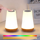 Lightess Dimmbare Nachttischlampe 2Er Set Tischlampe Dimmbar RGB Touch Smart Nac