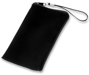 Soft Case black Tasche für HTC 10 Etui Schutz Hülle schwarz mit Reißverschluss