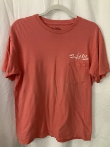 Salt Life Men's salmon Beach/Fisherman Tee size Medium - Picture 1 of 6