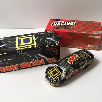 Acción 1:24 Kenny Wallace #81 Square D Lightning 1998 Ford Taurus Banco  Foto 1 de 4