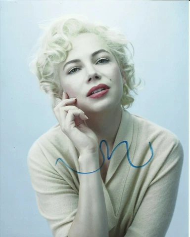 MICHELLE WILLIAMS SIGNED MY WEEK WITH MARILYN PHOTO UACC REG 242 Cover