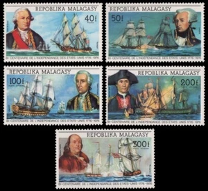 Madagascar 1975 - Mi-N.o 742-746 ** - Estampillada sin montar o nunca montada - barcos / barcos - Imagen 1 de 1