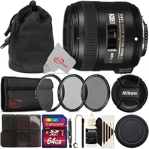 Nikon AF-S DX Micro-NIKKOR 40mm f/2.8G Close-Up Lens Accessory Kit - Picture 1 of 9