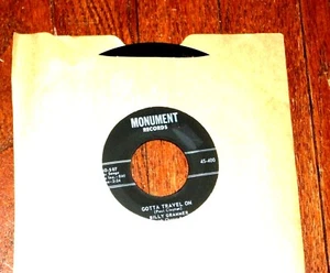 BILLY GRAMMAR 45 RPM VINYL SINGLE GOTTA TRAVEL ON - Picture 1 of 1