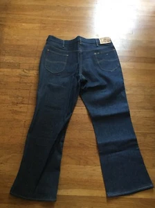 1970er LEE RIDERS 200 INDIGO DENIM BELL UNTERTEIL JEANS ROCKABILLY AUTO CLUB 42 30 - Bild 1 von 1