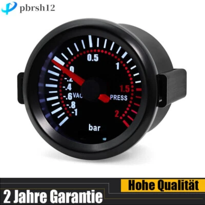 Universal 2"/52mm Bar LED Digital Druck Turbo Ladedruckanzeige Meter DC 12V DE - Bild 1 von 4