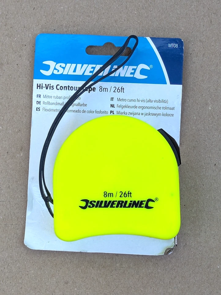SILVERLINE 8M HI-VIS TAPE MEASURE MT08 - Image 1 of 1