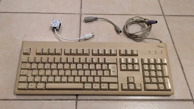 PS/2 Tastatur mit Adapter für IBM PC XT AT kompatibel Typ AMSTRAD KB5 - Bild 1 von 4