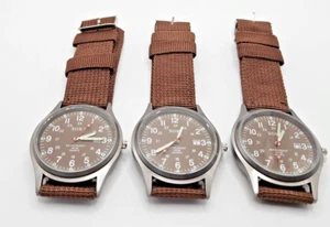 (3) Men Military Army Mens Date Canvas Strap Analog Quartz Wrist Watch Gifts - Picture 1 of 4