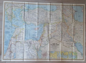 National Geographic Map - Lands of the Bible Today. (Dec, 1967). - Picture 1 of 2