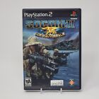 SOCOM II 2 U.S. Navy Seals (Playstation 2 PS2) Black Label Case & Disc (No Book)