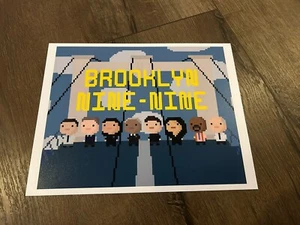 BROOKLYN NINE-NINE Captain Raymond Holt + Cast Art Photo 11 x 14" Poster Lego - Picture 1 of 1