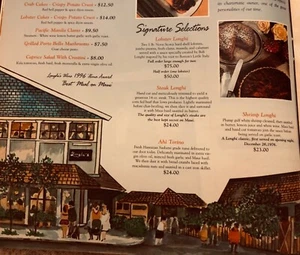 Hawaii Lahaina Longhi’s Maui Restaurant 1997 menú publicidad página 8x10 - Imagen 1 de 3