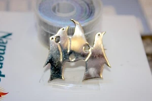 Prendedor/broche vintage de pingüino de plata esterlina de México - 10,0 gramos - Imagen 1 de 4