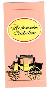 ALLEMAGNE RDA  commémorative Calèches Historiques HISTORISCHE KUTSCHEN - Picture 1 of 2