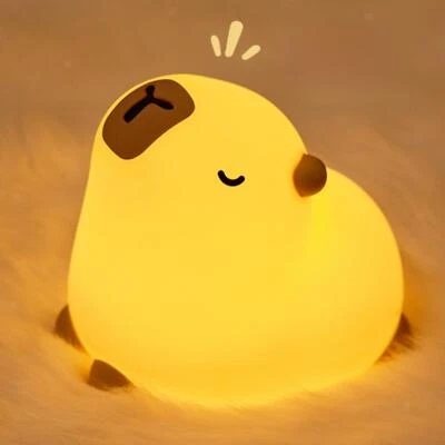 Capybara Night Light Silicone Nursery Night Lamp Nursery Nightlight for Home - Image 1 of 4