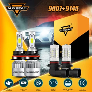 Para Ford F-150 1999-2003 faros auxiliares LED alto y bajo + bombillas antiniebla combo 4x - Imagen 1 de 12