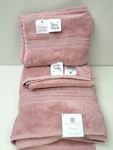 Hotel Collection Turkish Bath Towel and 2 Hand Towels Carnation - Picture 1 of 4