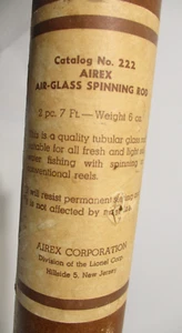 AIREX AIR-GLASS 2 Piece Rod Fiberglass No. 222 SPINNING ROD 7 FT - Weight 6 oz - Picture 1 of 17