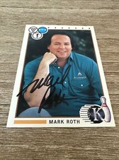 Mark Roth - AUTOGRAPHED  - 1990 Kingpins PBA Bowling Card - SIGNED - VERY NICE!