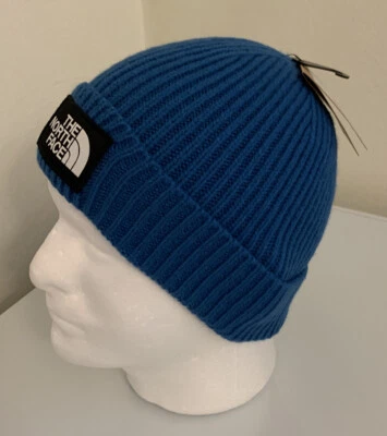 Gorro The North Face TNF Logo Caja Puños Juvenil Junior Unisex Azul Talla OS Foto 1 de 4