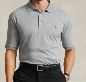 Polo Ralph Lauren Herren 4XLT TALL Stahlgrau Soft Touch Kurzarm Hemd Neu mit Etikett - Bild 1 von 12