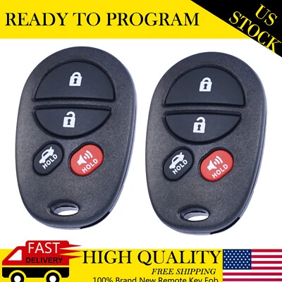 2 para Toyota Solara 2004 2005 2006 2007 2008 entrada sin llave mando a distancia coche llavero Foto 1 de 3