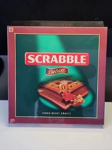 Scrabble Deluxe. Echte Edelholzsteine, drehbarer Teller NEU. TOP RAR - Bild 1 von 1