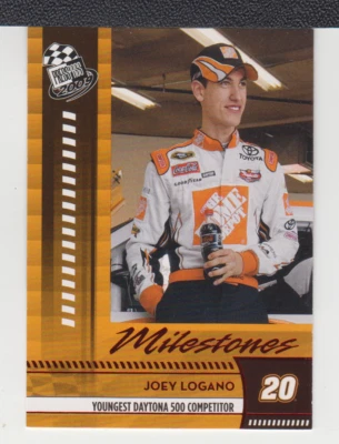 JOEY LOGANO : 2009 - PRESS PASS  MILESTONES - ROOKIE  - CARD No. # 214 - Image 1 of 2