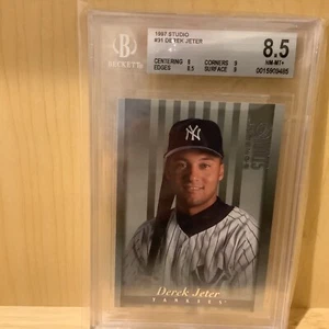 1997 Donruss Studio 91 Derek Jeter BGS 8.5 Free Shipping - Picture 1 of 2