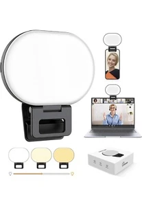 Portable Selfie Light Clip-Must-Have for Influencers,3 Light Modes,Fill Light... - Picture 1 of 6