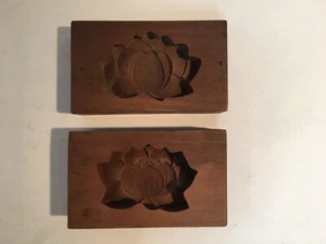 Japanese wooden flower sculpture Sweets-shaped tea ceremony tool (M134) - Picture 1 of 6