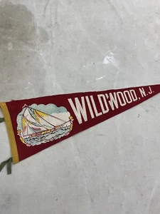 Wildwood NJ Pennant 1960’s 8.5” X 25. - Picture 1 of 9