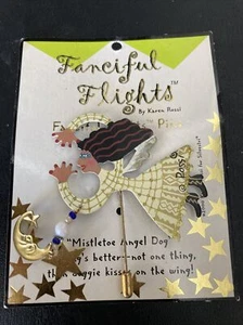 Karen Rossi Fanciful Flights Flying Angel And Moon PIN - Picture 1 of 3