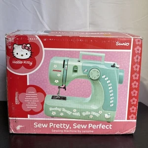 Máquina de Coser Janome Hello Kitty Azul Modelo 11706 Azul Coser Bonito Coser Perfecto - Imagen 1 de 14