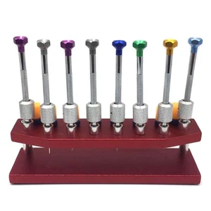 Portable Watch Screwdrivers 8 Pieces Watch Screwdriver Set with Metal Stand - Picture 1 of 6
