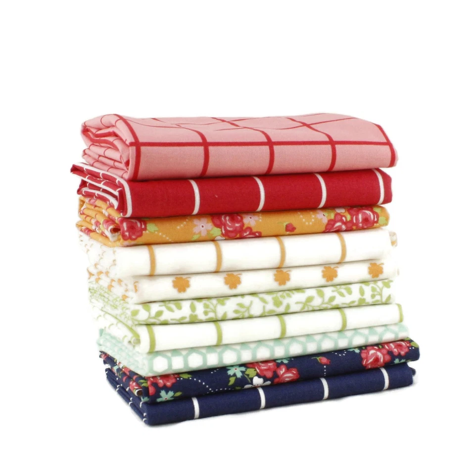 Day Fat Quarter Bundle 10 Pcs 18 x 21 in Quilting Fabric Cotton - Image 1 of 1