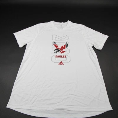 Camisa masculina branca usada Eastern Washington Eagles Adidas Aeroready manga curta - Imagem 1 de 4