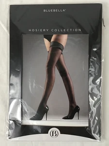 Bluebella Black Plain Leg/Plain Top Stockings 35035 One Size 5’-5’ 8” 97-164 lb - Picture 1 of 3