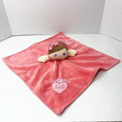 Baby Starters My First Doll Rattle Plush Lovey Security Blanket Pink/Salmon - Image 1 of 4