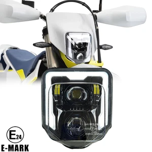 For Husqvarna 701 Enduro SuperMoto 501 300 450 350 250 LED Headlight H/L beam - Picture 1 of 10