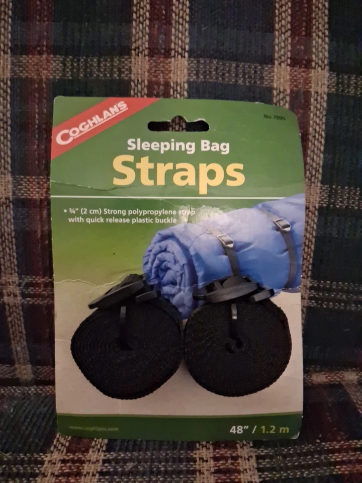 *SELLADO* Juego de 2 correas para saco de dormir o tienda de campaña para camping senderismo mochilero Foto 1 de 2