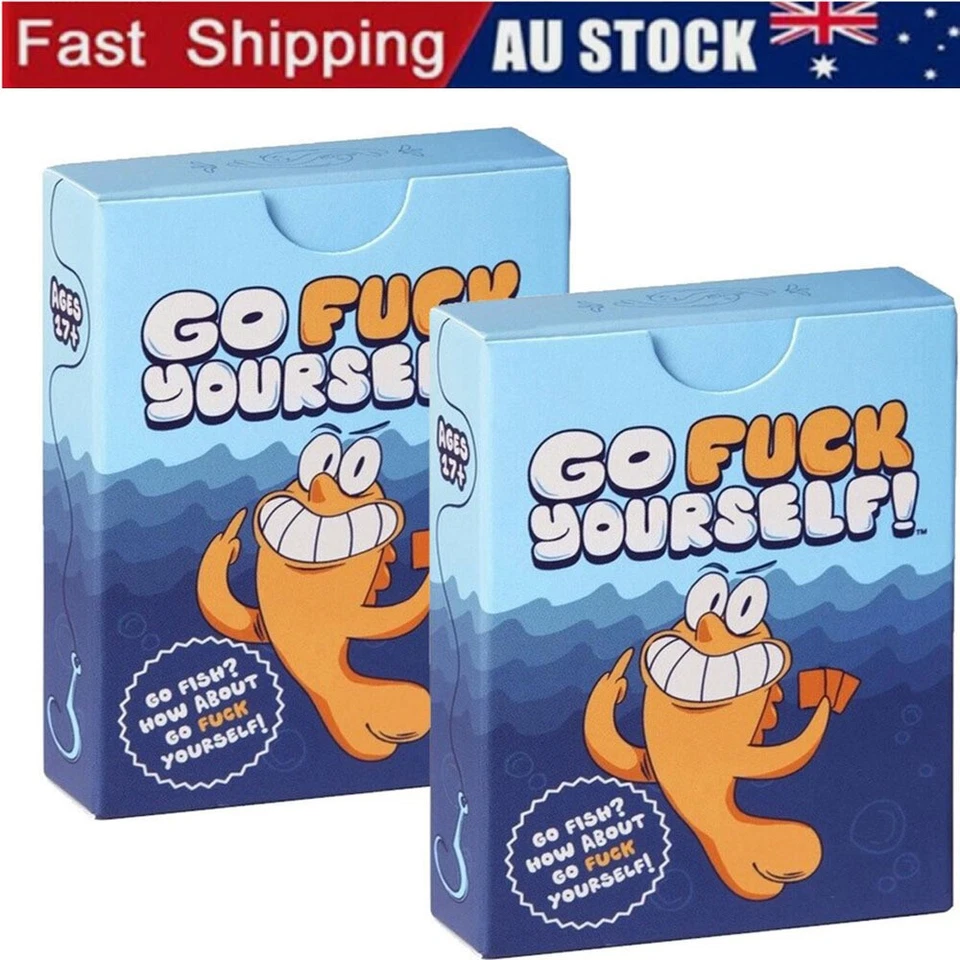 2pcs Go Fuc Yourself The Adult Go Fish Card Game You've Always Wanted Hilarious - image 1 of 4