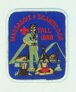 Parche evento Boy Scout Massasoit Scanticook otoño 1989 - Imagen 1 de 2