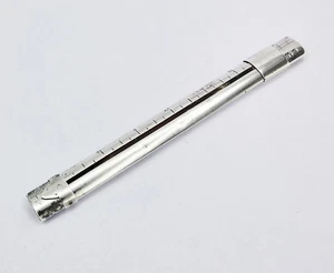 SELTENER GEORGISCHER STERLINGSILBER LINEAL & PFEIFE MARKER SCHIEBESTIFT London 1816 SP - Bild 1 von 8