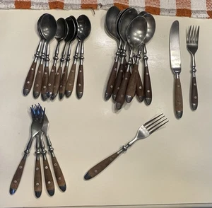 Vintage Williams Sonoma Stil Besteck Set Retro Holzgriff sortiert Menge 22 - Bild 1 von 11