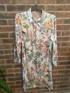 Beautiful Joe Brown Floral Shirt / Tunic Dress - size 18 (44" chest) - Picture 1 of 3