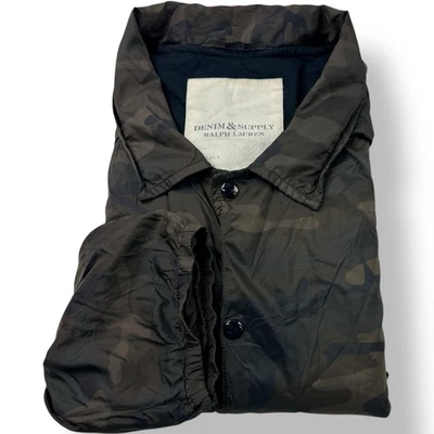Denim & Supply Ralph Lauren Camouflage Nylon Snap Jacket Men’s Size 2XL US Flag - Image 1 of 4