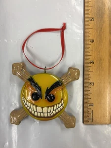 The Psychotic Button Smiley Christmas Ornament Chaos Comic # of 5000 Vintage Rarität - Bild 1 von 11